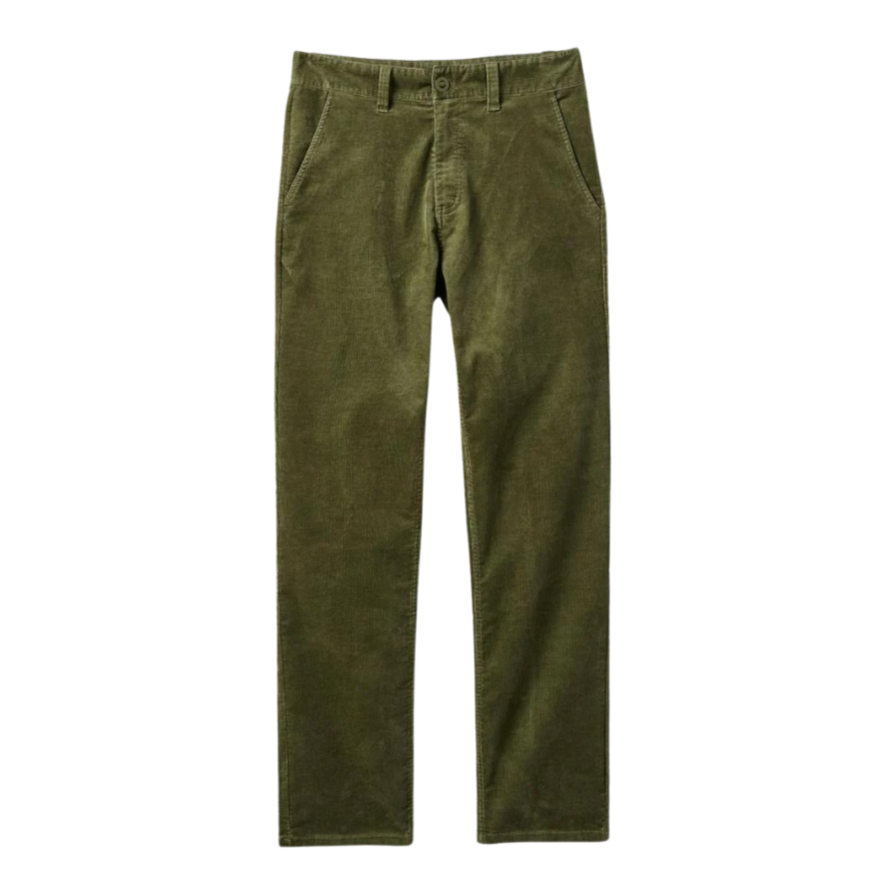 BRIXTON CHOICE CHINO REGULAR PANT - OLIVE SURPLUS CORD