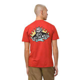 VANS FUEGO SKELETON LOGO TEE - MOLTEN LAVA