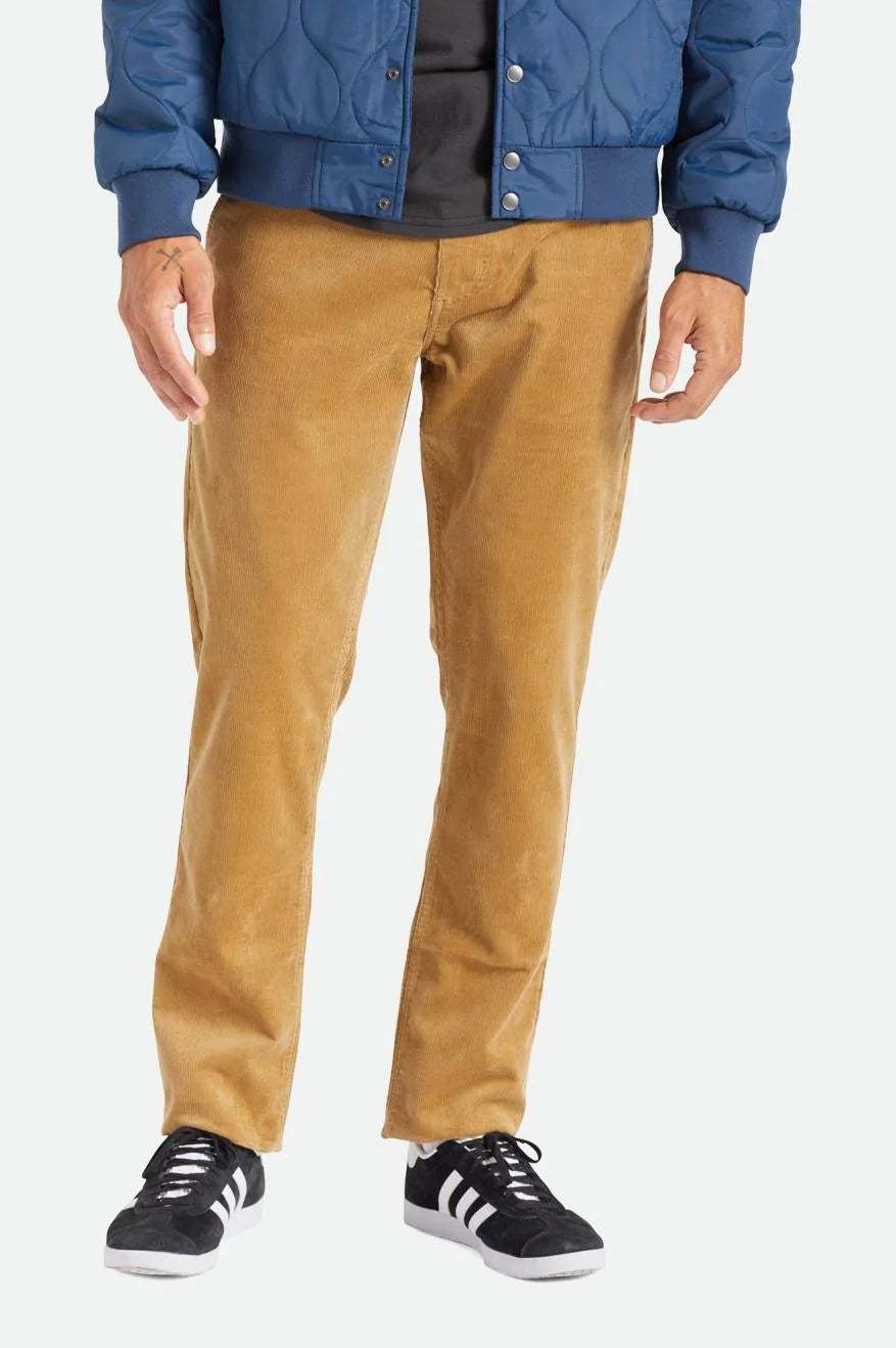 BRIXTON CHOICE CHINO REGULAR PANT - KHAKI CORD