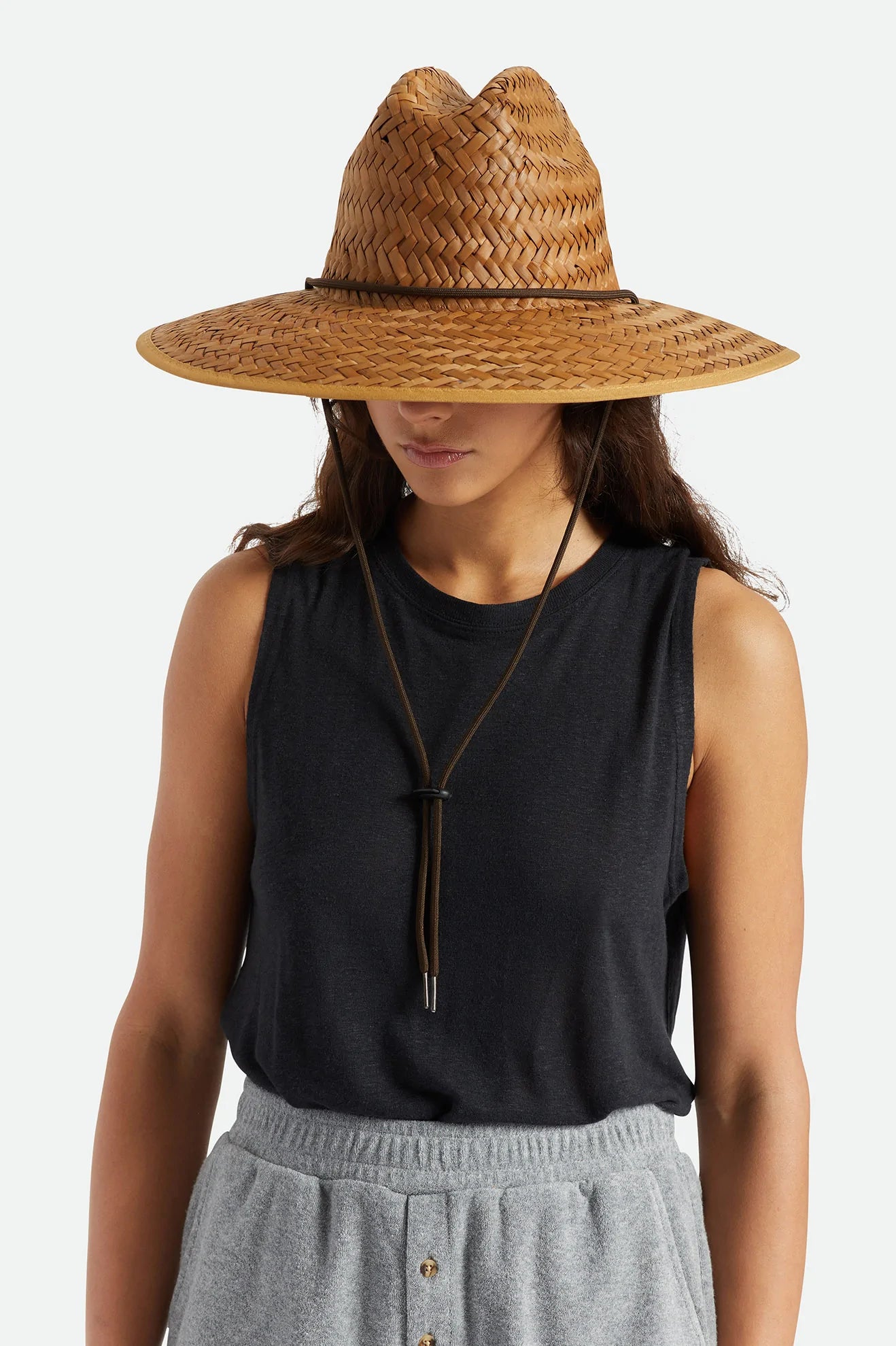 BRIXTON BETA SUN HAT - BROWN