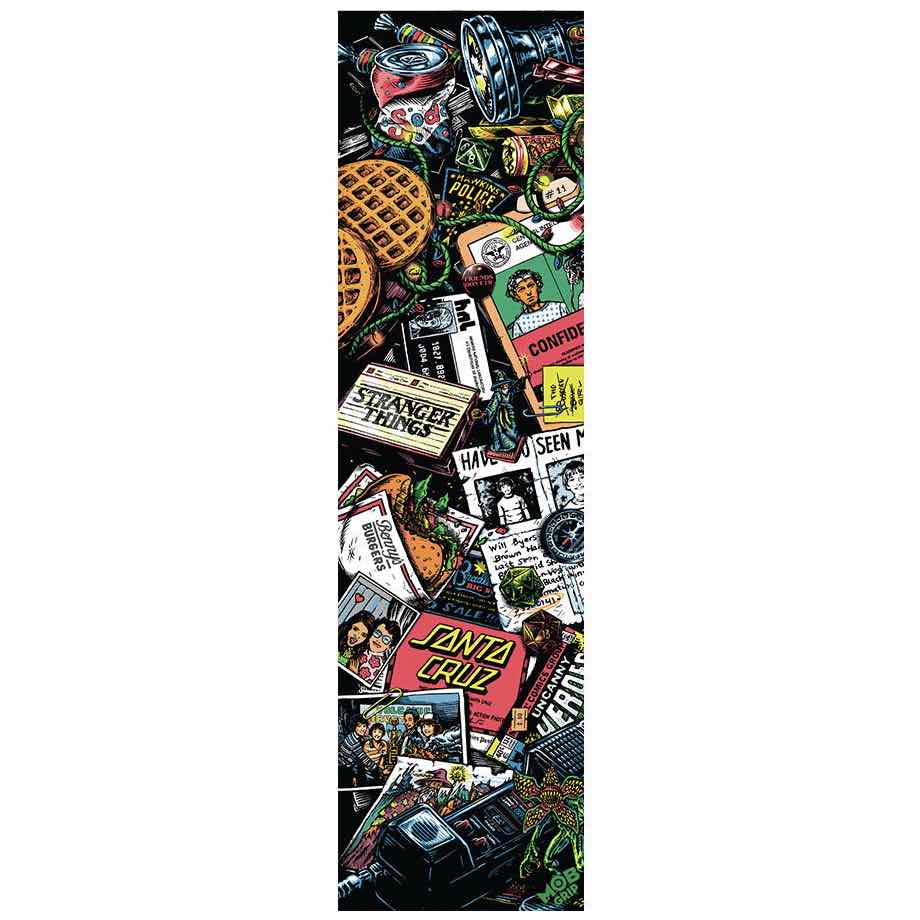 MOB X STRANGER THINGS COLLAGE SEASON TWO GRIPTAPE SHEET 9″ X 33″